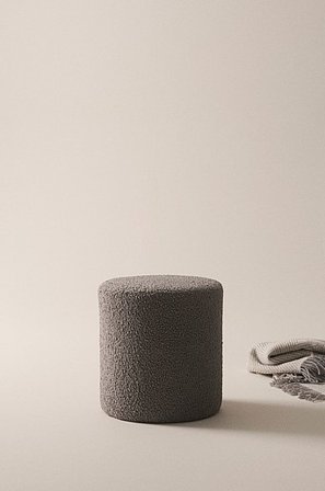 Jotex - Sittpuff ø 40 Cm Grå LEIDEN - Köp Sittpuffar hos Jotex