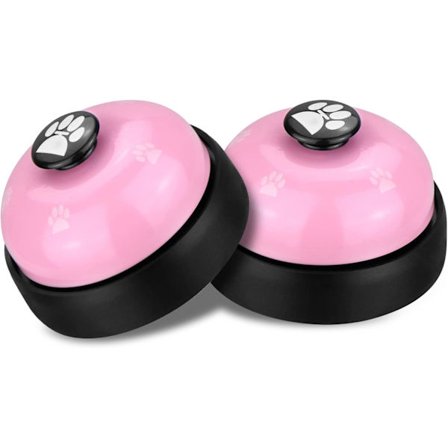 Hundetræningsklokke, Sæt af 2 Hundehvalpe Pottetræningsklokker, Hundekatte Dørklokke Fortæl Klokke med Skridsikker Gummibase