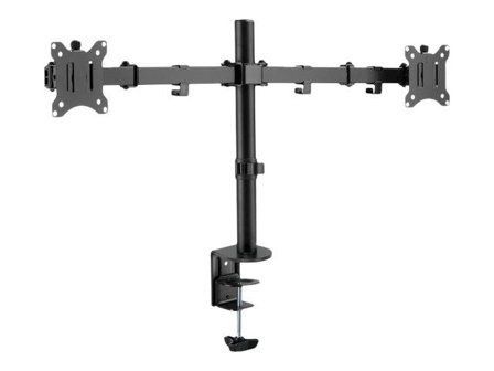 ASSMANN Electronic UNIVER.DUAL MONITOR CLAMP MOUNT 17-32IN 2X 8 KG (MAX.) BLACK ACCS