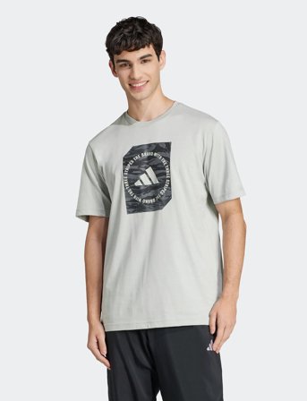 adidas Sportswear M C Camo Box T - Green - M