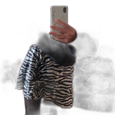 Zebra kjol