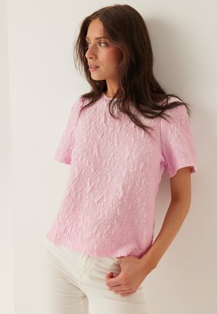 VILA - Visophia O-neck S/S TOP - Cherry Blossom