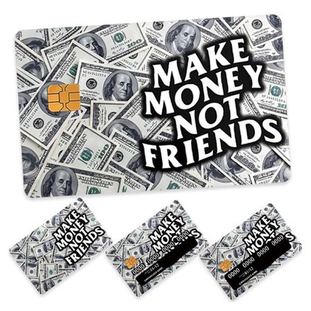 4 stk. Klistremerker for kredittkort, deksel for debetkort