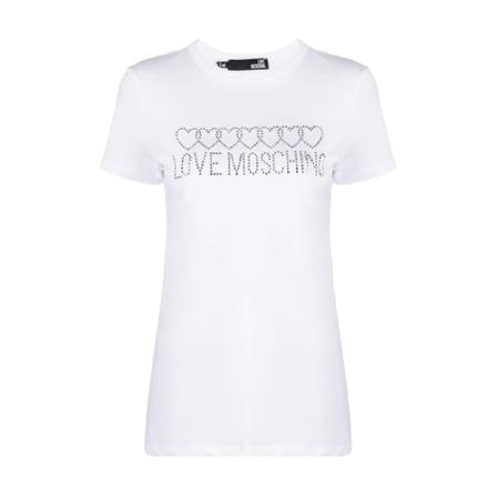 Love Moschino T-Shirts Hvid, Dame