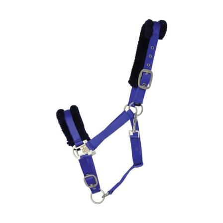 Hy Two Tone Faux Fur Head Collar Pony Royal Blue/marinblå
