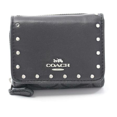 Coach Pre-owned, Pre-owned Wallets Zwart, Dames, Maat:ONE Size