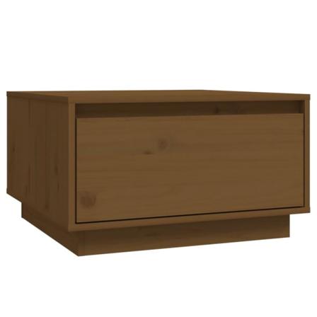 Vidaxl Soffbord Honungsbrun 55x56x32 Cm Massiv Furu Brun