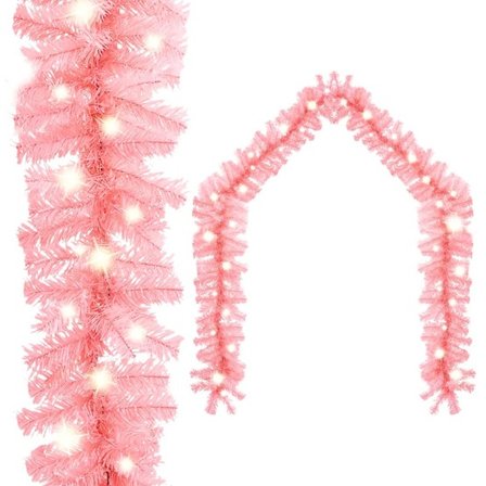 VidaXl Julgirlang Med Led-Lampor 5 M Rosa - Litenleker