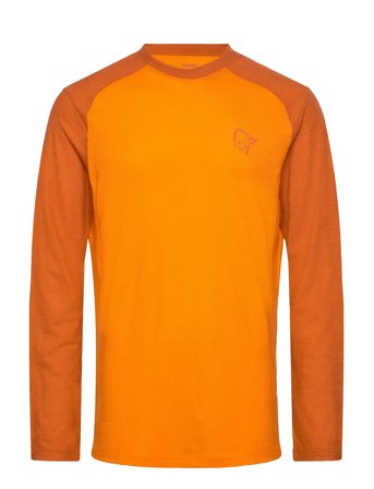 Norrøna Femund Pureull Long Sleeve M's - Orange - S