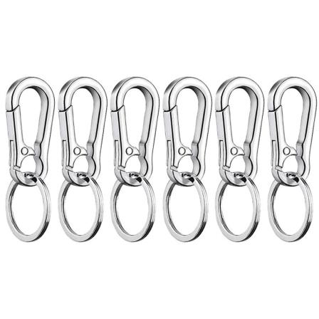 6 kpl Kestävä Kannettava Kevyt Käytännöllinen Kiipeilynappi Karabiinikoukku Avaimenperä Miehille Aikuisten