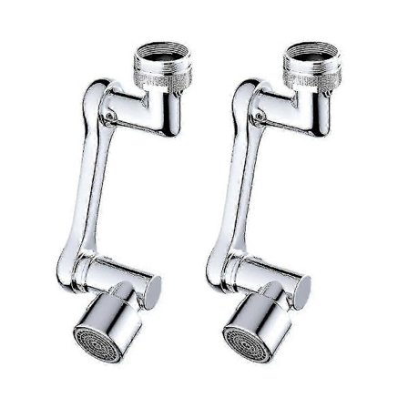 Hane Forlænger til Køkken Badeværelse Vask Universal Stor Vinkel Roterende Stænkfilter Hane Belufter RVK