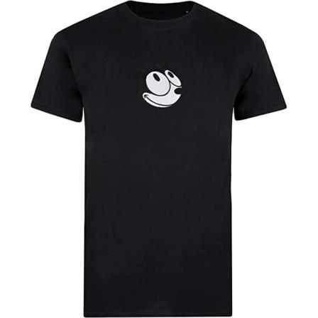 Felix The Cat Herr Broderad T-shirt L Svart/vit