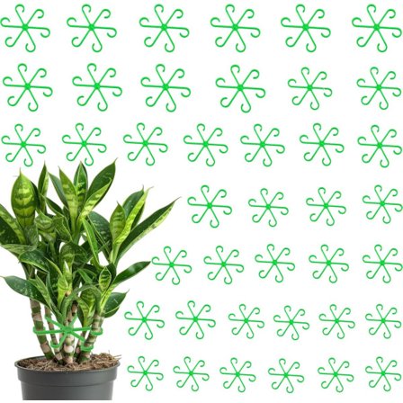 40 stk - Plantestøtte - klatreplanter i plast - gjenbrukbare - plantestilkholdere i plast