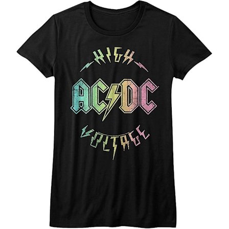 Junior Rainbow High Voltage ACDC T-skjorte