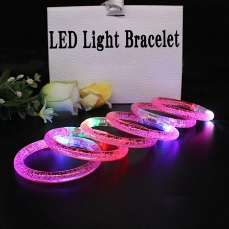 10 st LED Armband Självlysande Armring ROSA rosa