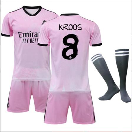 2223 Real Madrid Jubileums Benzema Hazard Fotbollströja Kroos 8 18 (100-110cm)