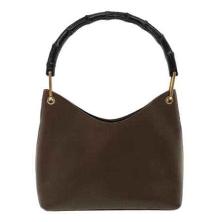 Gucci Vintage, Pre-owned Leather handbags Bruin, Dames, Maat:ONE Size