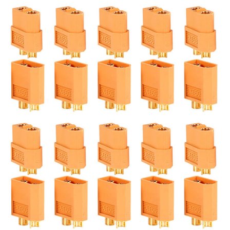 40 STK 10 par XT60 hann-kvinne kulekoblinger Plugger for RC