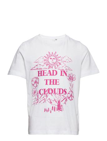 Lpnayla Ss Tee Bc Tw T-shirts Short-sleeved Hvit Little Pieces