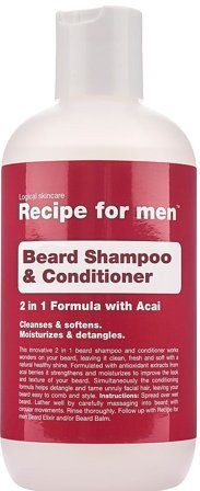 Recipe For Men Beard Shampoo & Conditioner, Mænd, Skægpleje, Skægshampoo