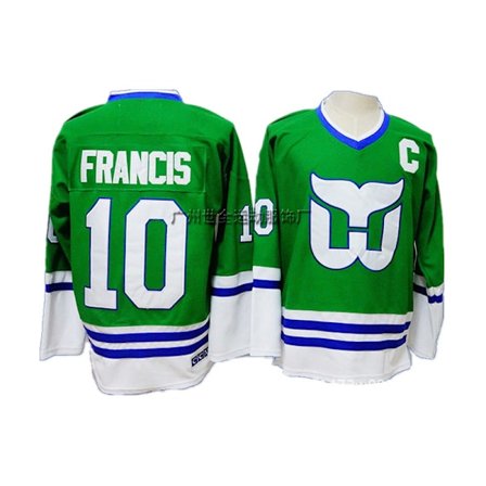 Kirjailtu jääkiekkopaita – Vintage-tyylinen treenipaita *XXXL/56* The Whales 10-1 The Hartford Whalers