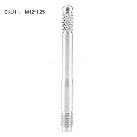 Däckpositioneringsnål Hjulmontering Demontering Justeringsverktyg Rostfritt Stål M12 Universal Silver M12 x 1.25