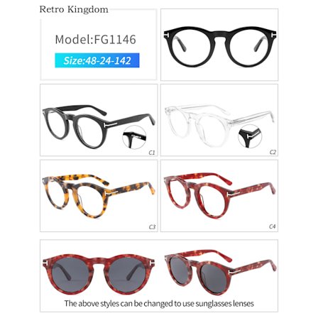 Grossist Hot TF Tom Optiska Glasögonbågar Ford Fashion Acetat Glasögon Herr Dam Solglasögon Receptglasögon