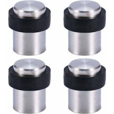 Golv dörrstopp 4,5 cm rostfritt stål dörrstopp dörrstopp (4-pack)