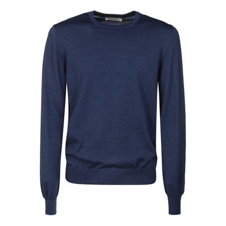 Gran Sasso - Stickade Tröjor - Blå - Herr - Storlek: 4xl, Herr, Storlek: 4XL