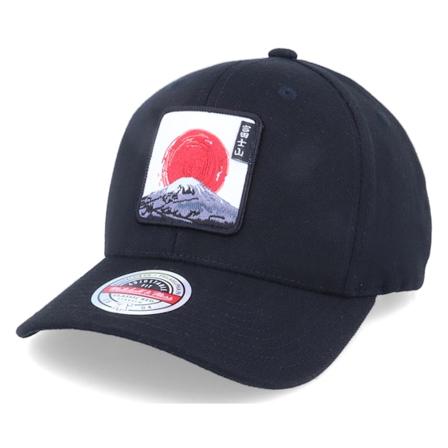 Wild Spirit - Nero adjustable Cappellino - Mount Fuji Tag Patch Black 110 Adjustable @ Hatstore