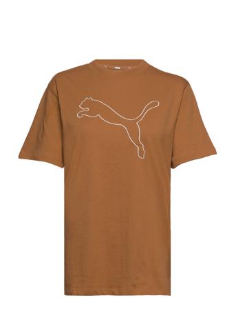 Her Tee T-shirts & Tops Short-sleeved Ruskea PUMA