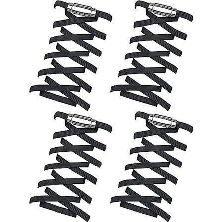 2 par No-tie elastiska skosnören för barn, vuxna, äldre, med