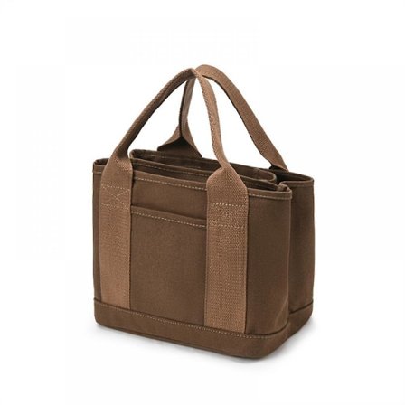 Lunch Bag Japansk stil Bento Lunch Carry Bags Termisk Lunch Tote Handväska Canvas Shopping Bagbrun