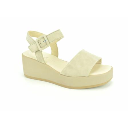 Gabor Taupe Effen Sand. Spiez. , Geel , Dames , Maat: 39 EU Sleehakken