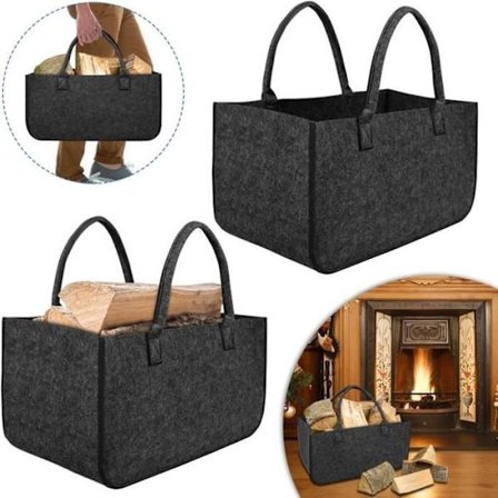 Filttbag - YUENFONG - 2x Fällbar korg - 50x25x25cm - Kapacitet 30kg - Mörkgrå