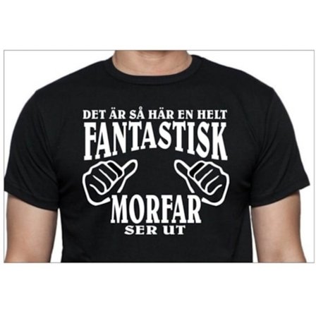 Svart T-shirt - Det är så här en helt fantastisk Morfar ser ut