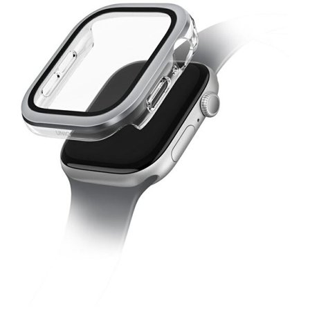 Uniq Voute herdet glassdeksel for Apple Watch 10 42 mm - Sølv