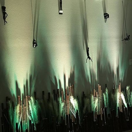 Klatremann Skulptur Veggdekorasjon Harpiks Statue Figur Kunstverk