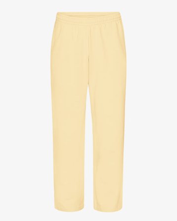 Organic Straight Leg Sweatpants - Soft Yellow