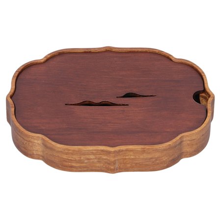 Tebrett i kinesisk stil i bambus med vannholder for Kung Fu-tetilbehør