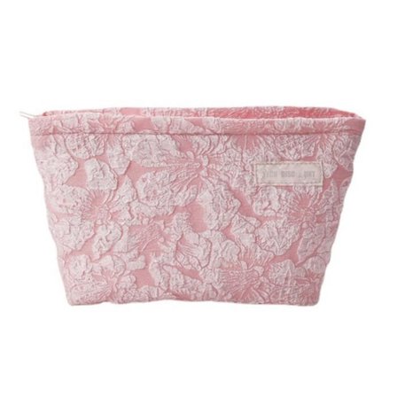 Kosmetisk väska - TD - Rosa - Stort kapacitet - Tyg - Blommönster