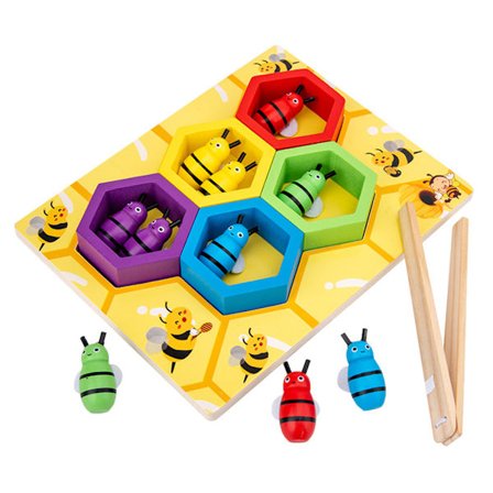 Montessori Bee 3-D Pussel Jigsaw Leksak Barn Hjärnans utvecklingsaktivitet Leksak