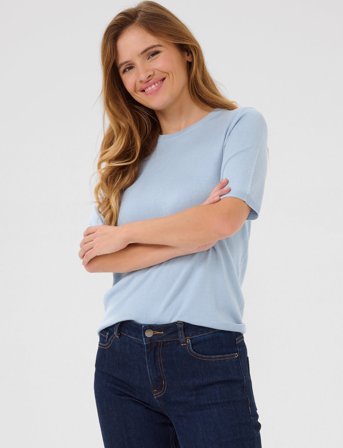 Kaffe Kalizza O-Neck Pullover - Blue - M