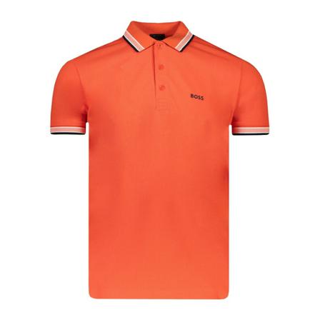 Hugo Boss, Pole Oranje, Heren, Maat:S,Katoen