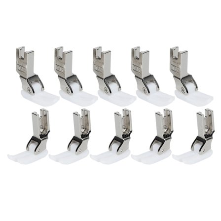 10 stk. trykfod tilbehør til industri symaskine i plast T350