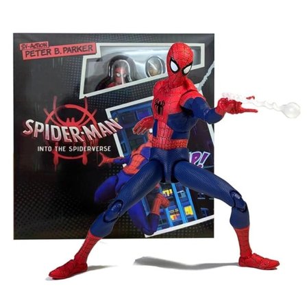 Marvel Legends Sentinel Spiderman Actionfigur Spider-Verse Miles Sv Shf Morales Peni Anime Figurer Statuette Legetøj