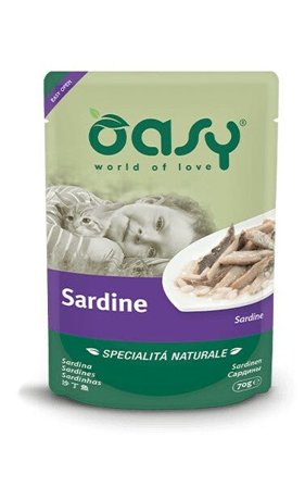 Oasy Specialità Naturale Gatto Sardine 70g