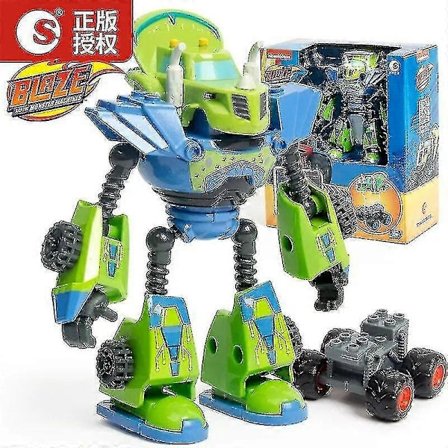 Deformert Robotbil Leke Actionfigur Modell Barn Leke Julergaver - Blaze Monster Machines Anime (FMY)