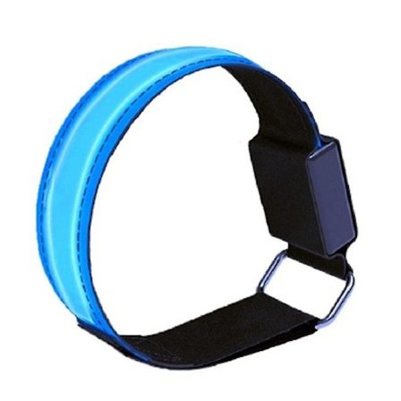 LED Löplampa Nattlöpning Luminous Armband Luminous Armband USB Utomhus Sport Nattlöpning Utrustning 1st Blå