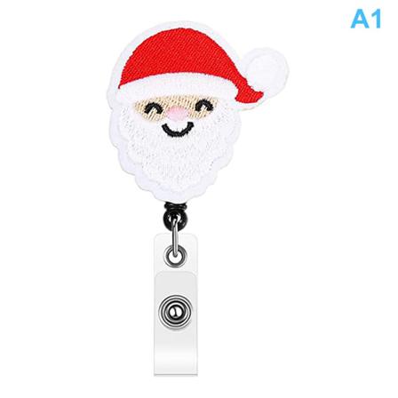 E Shape Handstickad Nurse Christmas Badge Spännehållare